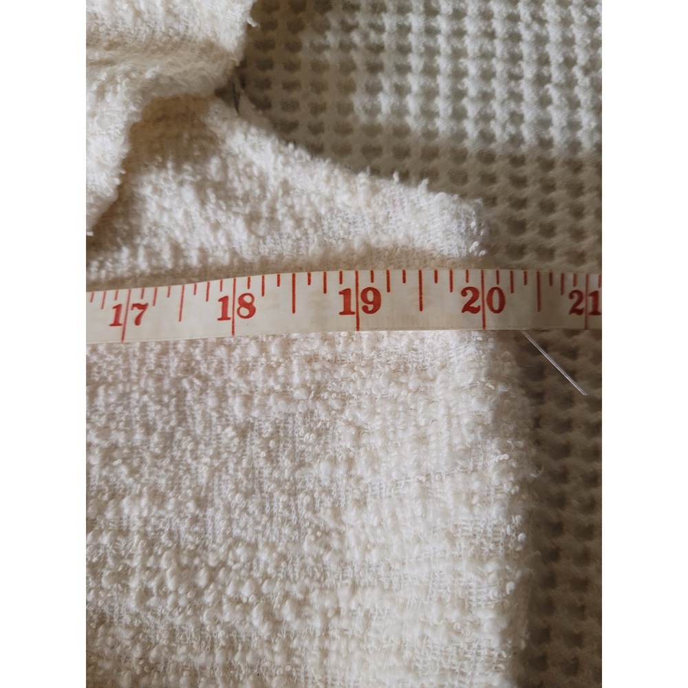 Dolan Left Coast Collection Louisa Ruffled Top Ivory Boucle Knit Blouse Size L - Picture 9 of 9